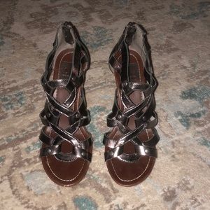 Dolce Vita Metallic Pewter Wedge